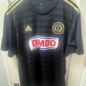 Mens adidas Philadelphia union mls Bimbo soccer jersey XXL  great condition rare